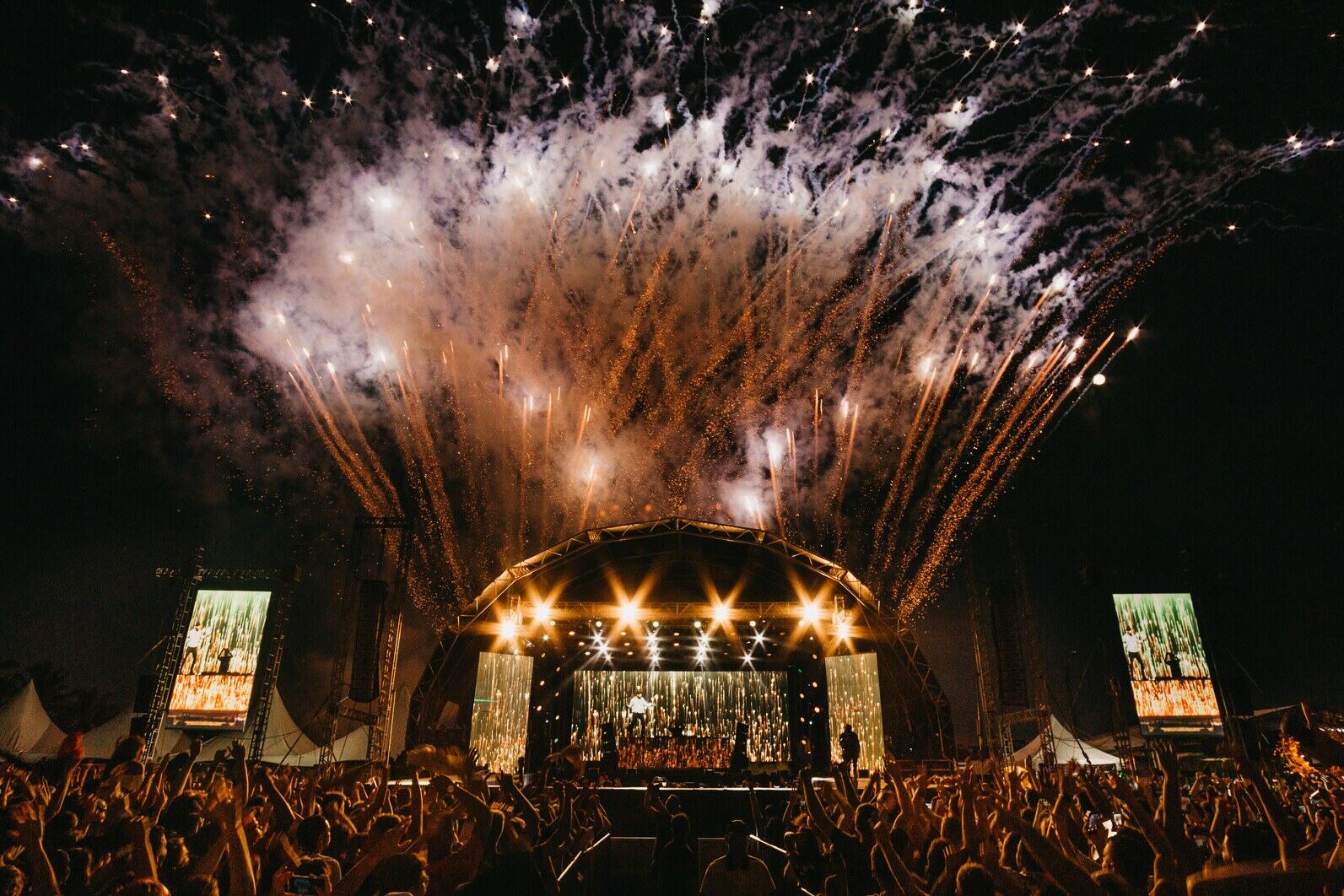 Live event production with stage effects