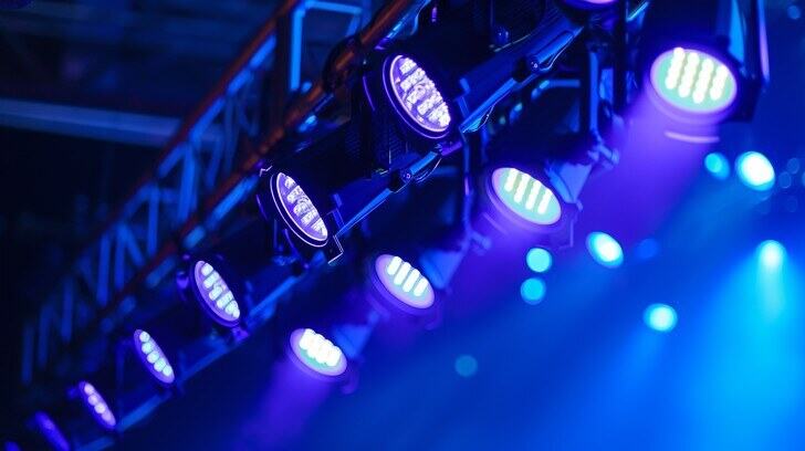 Professional event lighting